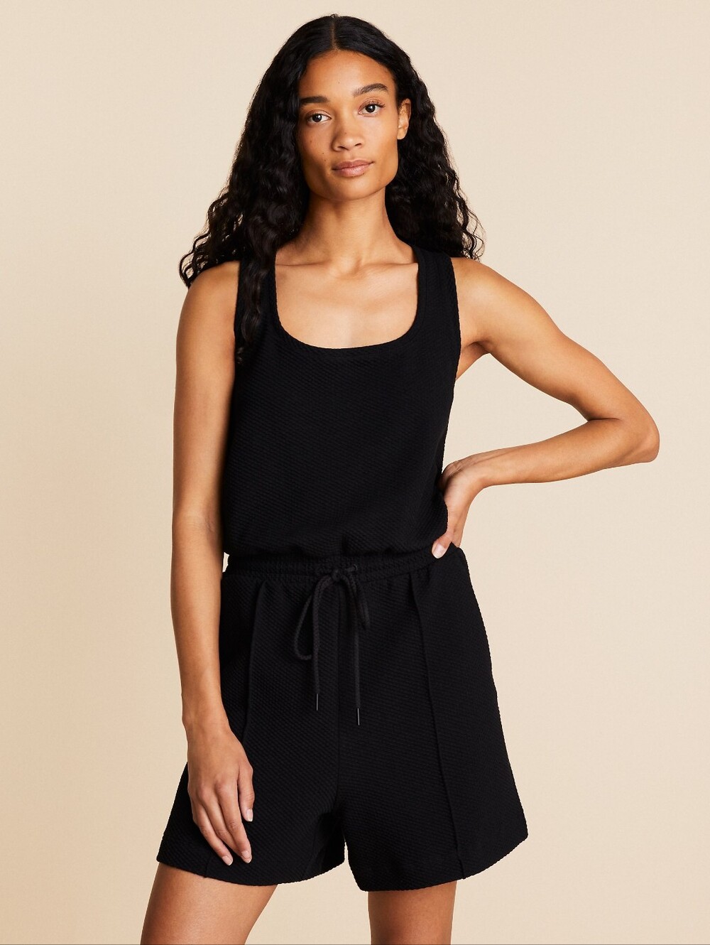 NWT Lou & Grey Textured Tank Romper